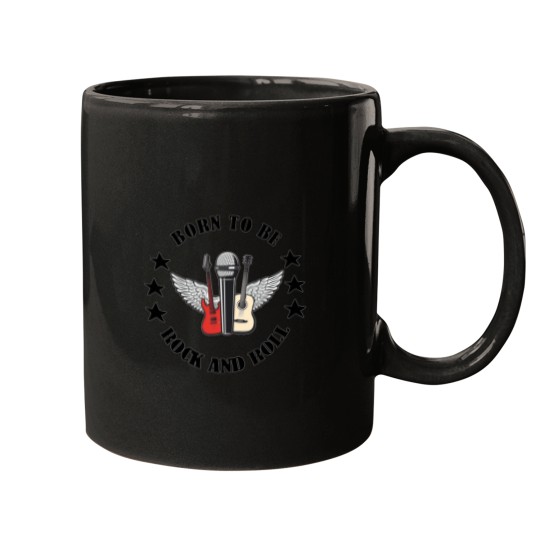 Discover Born To Be Rock and Roll Gifts Women Boys Men Girlss Mugs