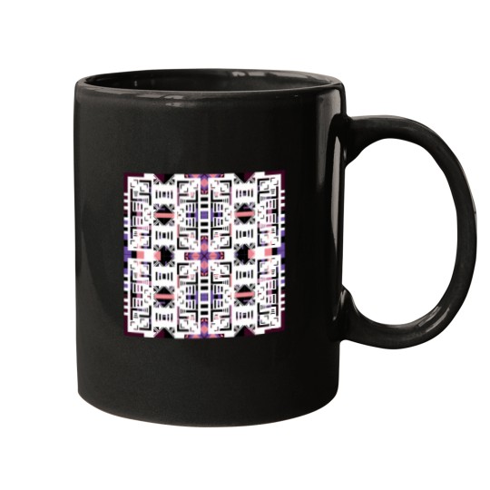 Discover The Modern Abstract Design In Fabric Seamless Pattern Mugs