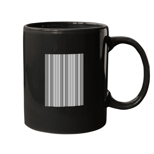 Discover Monochrome Slimming Effects Vertical Balanced Stripes Mugs