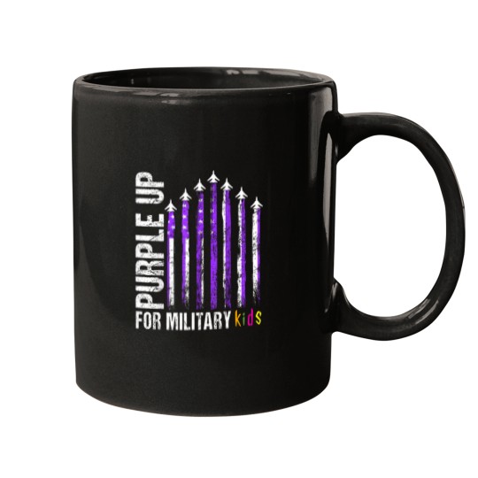 Discover purple up for military purple up child flag boy Mugs
