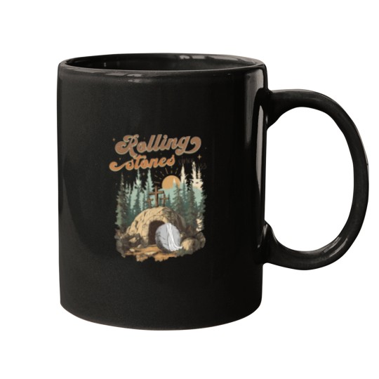 Discover the tone wa rolled away he i alive retro chritian eater 12 Mugs