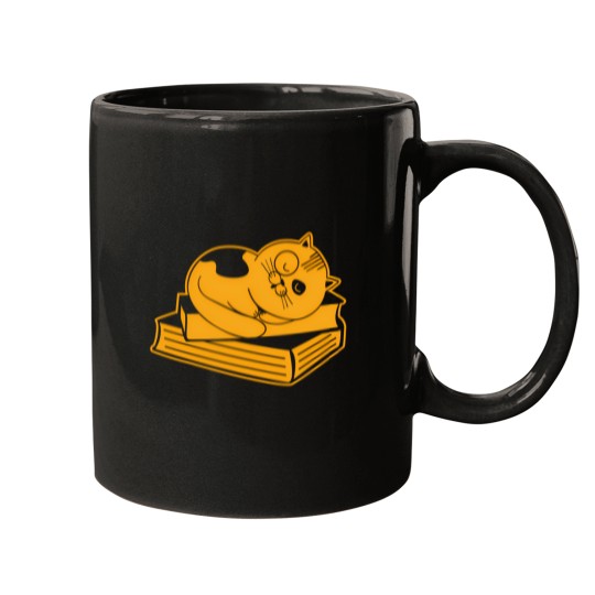 Discover Booked Cat Sleeping Mugs