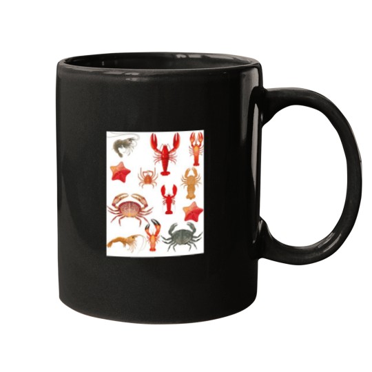 Discover Crustaceancore  Blue Mugs