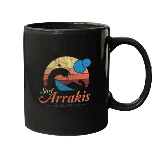 Discover Visit Arrakis  Vintage Distressed Surf   Sci Fi Mugs