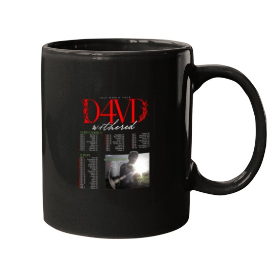 Discover D4VD Withered 2025 World Tour Dates Mugs