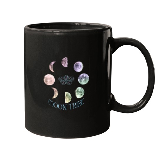 Discover moons Tribe with Moth and moons Phases Mugs