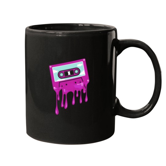Discover Throwback Music Cassette Tape 1990S 80'S Mugs