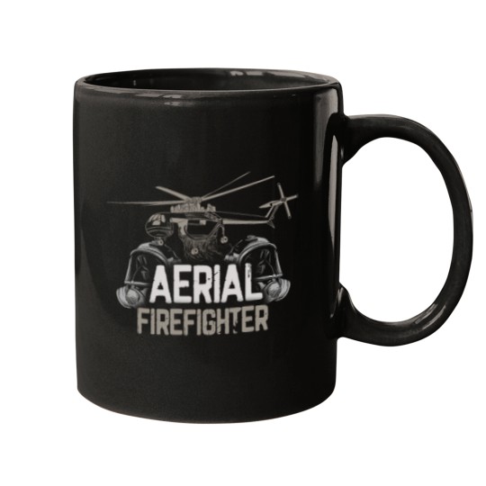 Discover Aerial Firefighter Gift Fireman Helicopter Pilot Mugs