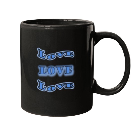 Discover loves Blue Hearts Mugs