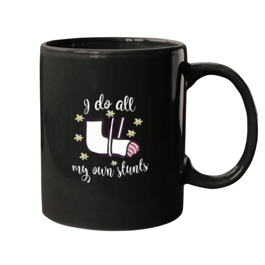 Discover Funny-Girls-Broken-Arm-Stunts-Girl-Signable-Gift-T-Shirt Mugs