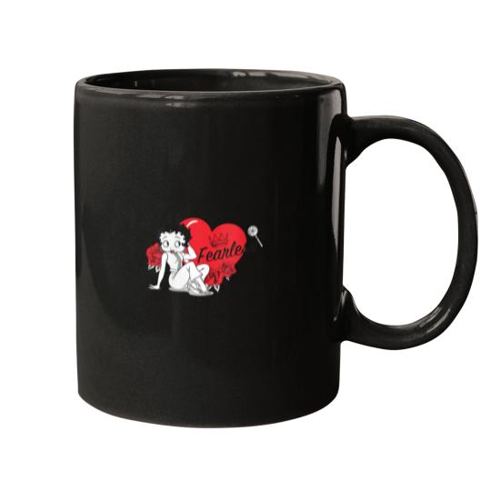 Discover womens betty boop fearless roses heart vneck Mugs
