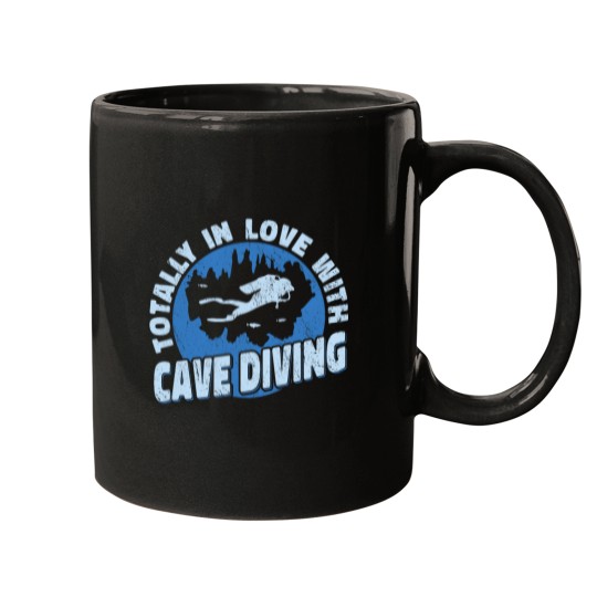 Discover Totally in Love with Cave Diving spelunking men Cave Diver 21 Mugs