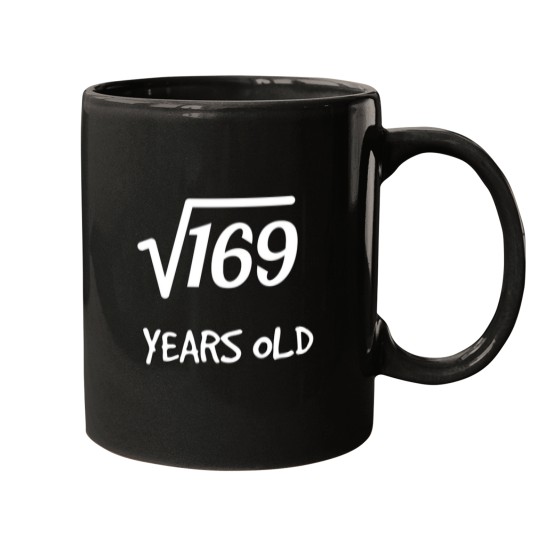 Discover Square Root of 169 13th Birthday 13 Years Old Boy Girl Mugs