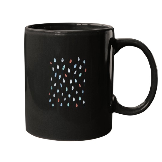 Discover Colorful Abstract Leaves Doodle Mugs