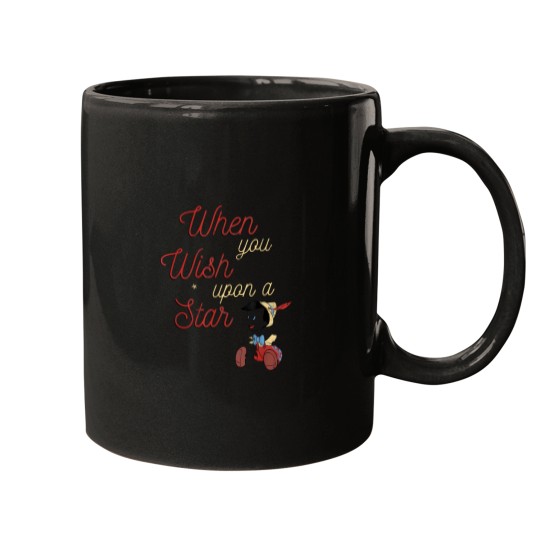 Discover Disneyyy-Pinocchio-When-You-Wish-Upon-A-Star-T-Shirt Mugs
