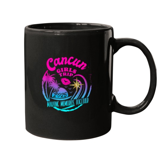 Discover Girls Trip Cancun 2025 Tees Weekend Birthday Squad Mugs