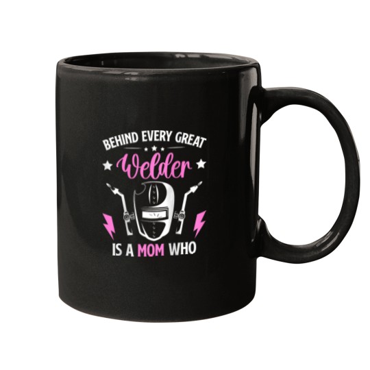Discover Welder Mom Of A Welder Mother Proud Welder's Mom Mugs