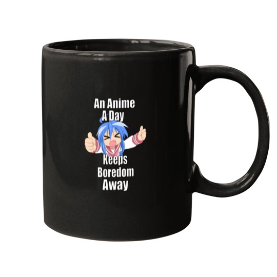 Discover An-Anime-A-Day-Keeps-Boredom-Away---Konata-Izumi T-Shirt Mugs