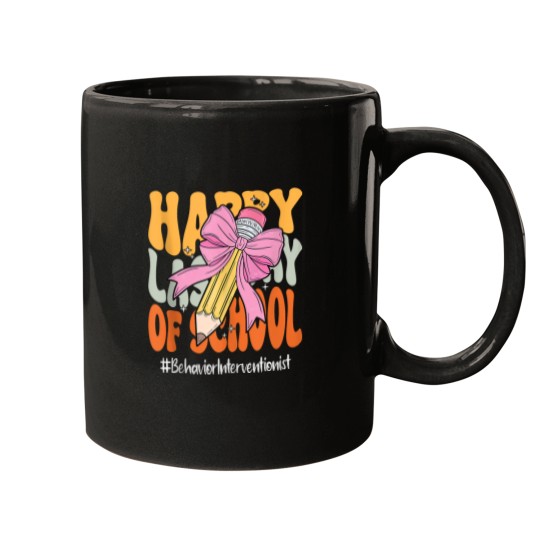 Discover Behavior Interventionist Happy Last Day Of School Coquette Mugs