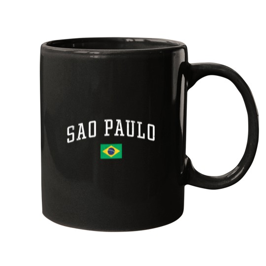 Discover Sao Paulo Brasil Country Flag Vacation Mugs