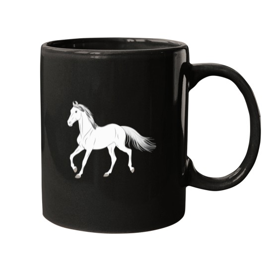 Discover Baluchi horse - white horse - curled eared horse - horse breeds of Pakistan Mugs