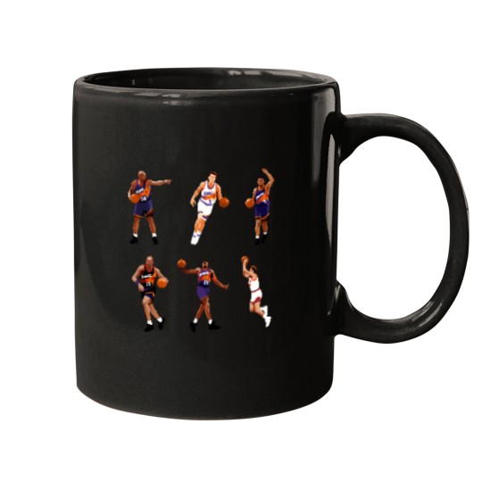 Discover Phoenix Legends 90s Sticker Collection (Charles Barkley Kevin Johnson Dan Majerle Danny Manning Cedric Ceballos Tom Chambers) Qiangy Mugs