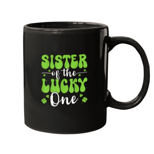 Discover Sister Of The Lucky One First Birthday St Patrick'S Day T-Shirt Mugs