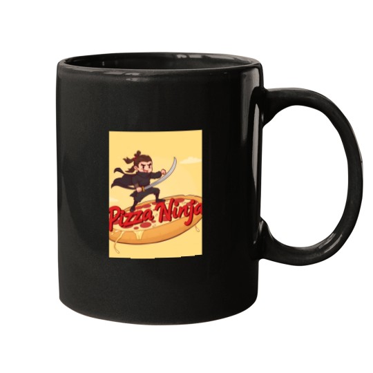 Discover Ninja Pizza Active T Tee Mugs