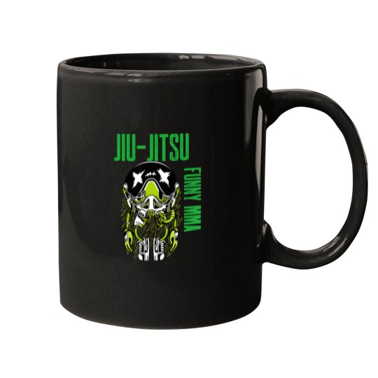 Discover Jiu-Jitsu Alien Astronaut Chill Mma Grapple Muay Thai Mugs