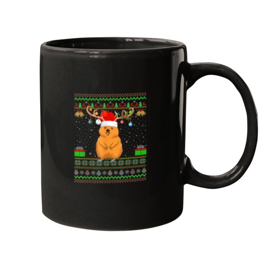 Discover Quokka Lover Santa Matching Ugly Christmas Mugs