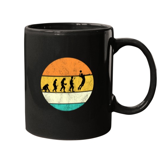 Discover Volleyball Evolution Funny Mugs