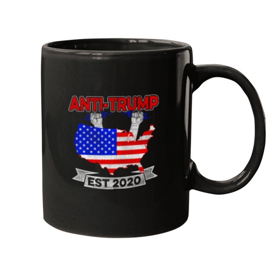 Discover Anti-trump 2020 Protest Flag Against Trump Usa Election Mugs