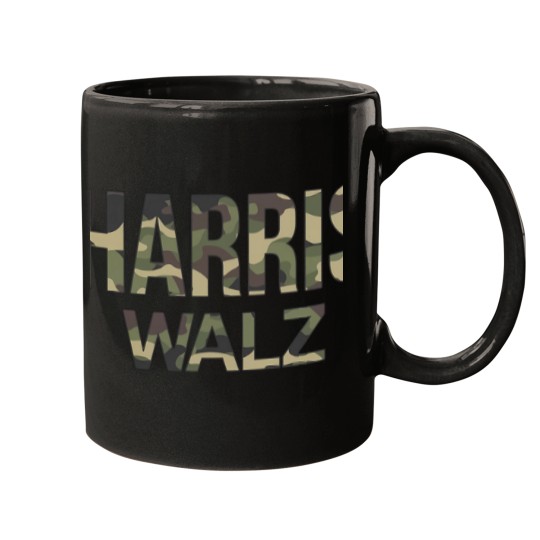 Discover Kamala Harris Walz Election 2024 Mugs, Camouflage, Hunters white