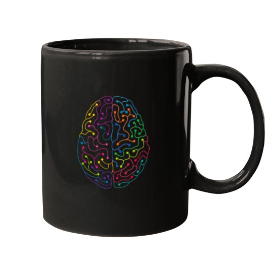 Discover Neuronal Human Brain Active T-Shirt 3675 Mugs
