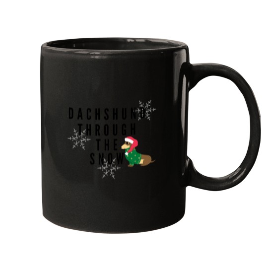 Discover Dachshund Through The Snow! Oversized Mugs