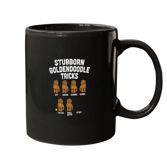 Discover Stubborn Goldendoodle Tricks Dog Trainer Mom Dad Mugs