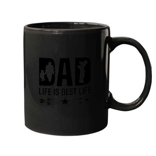 Discover Dad life is best life Father's Day.png Mugs