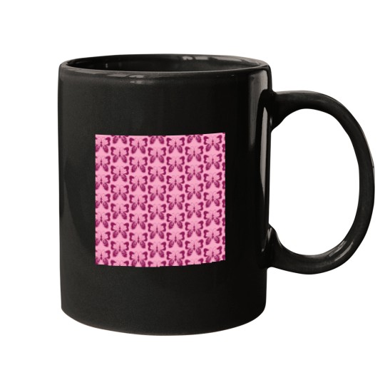 Discover 3510-Pink-Butterfly T-Shirt Mugs