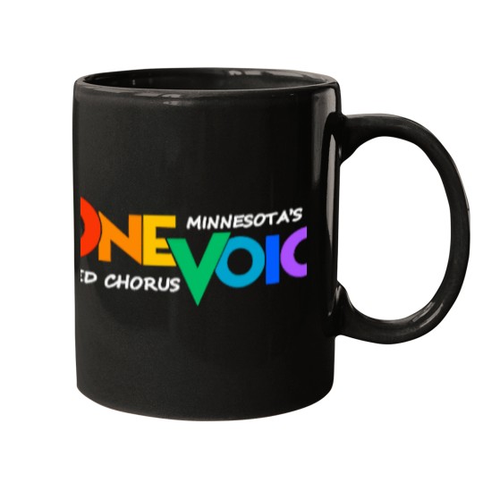 Discover 4259-One-Voice-Logo-With-White-Text T-Shirt Mugs