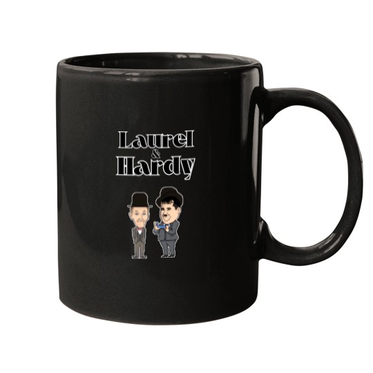 Discover 9063-Stan--Ollie---Slapstick-Clowns-In-Pixel T-Shirt Mugs