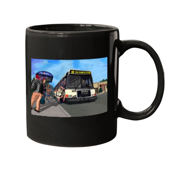 Discover Bus-Trimet T-Shirt Mugs