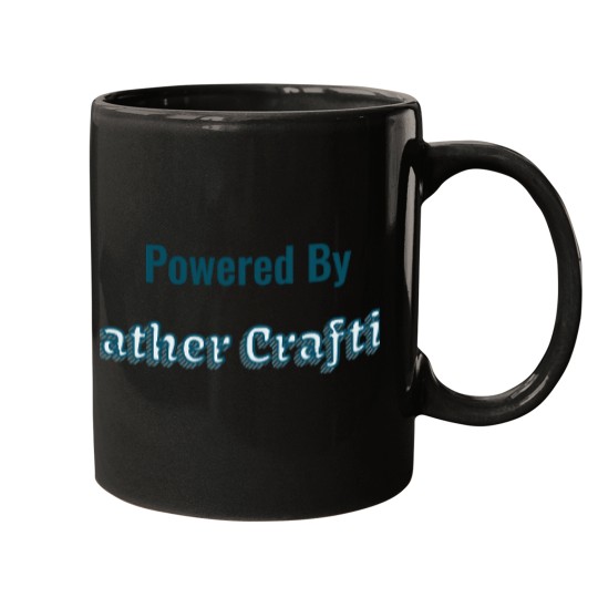 Discover Powered-By-Leather-Crafting T-Shirt Mugs