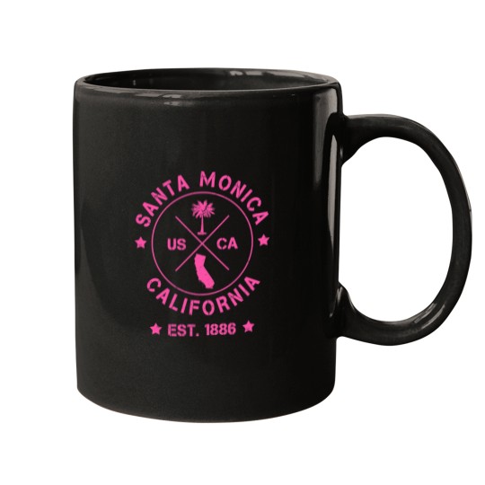 Discover Santa-Monica-California-Usa-Los-Angeles-Baywatch T-Shirt Mugs