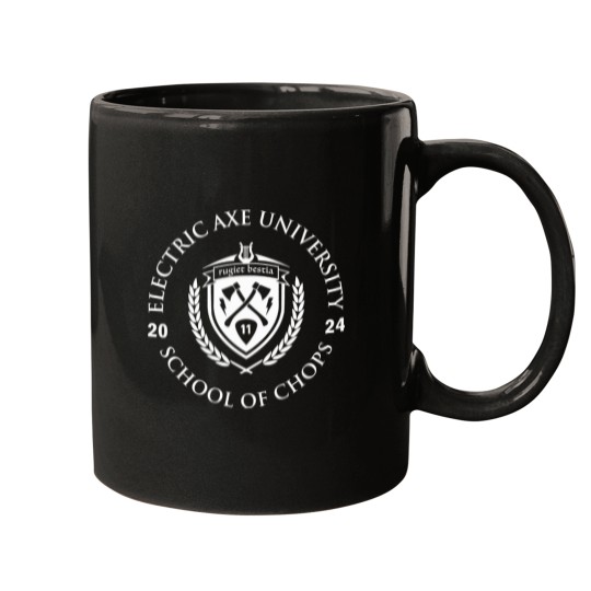 Discover T-Shirt 5617-Electric-Guitar-Mock-University-Logo Mugs