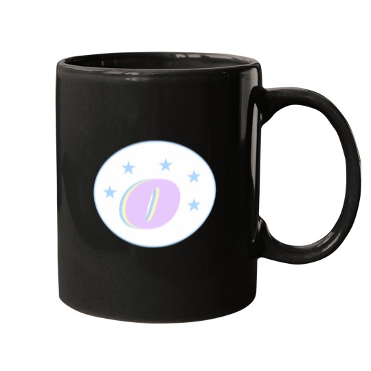 Discover Letter O Monogram Art Pink, Blue, Yellow Aesthetic Oversized Mugs