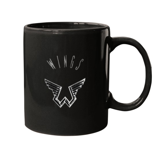 Discover Paul-Mccartney--Wings-Wings-Logo-Print T-Shirt Mugs