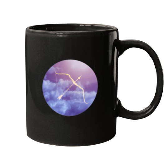 Discover Purple-Cloud-Bow-And-Arrow T-Shirt Mugs