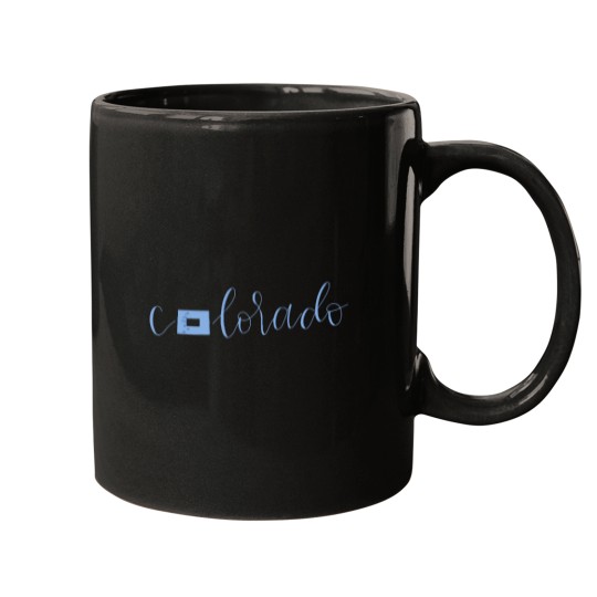 Discover C0lorado cursive Mugs