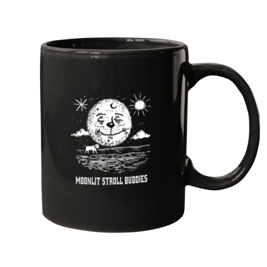 Discover 2823 Moonlit Stroll Buddies Active T-Shirt Mugs