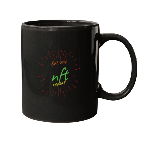 Discover Eat Sleep Nft Repeat (5) Mugs